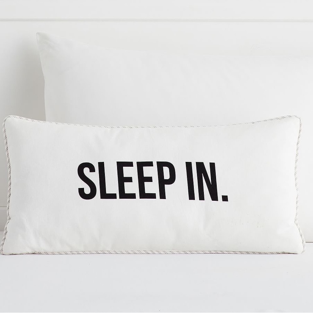 Pottery Barn Sleep In Lumbar Decorative Bed Pillow
